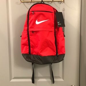 Red Nike Brasilia 30L Bckpack